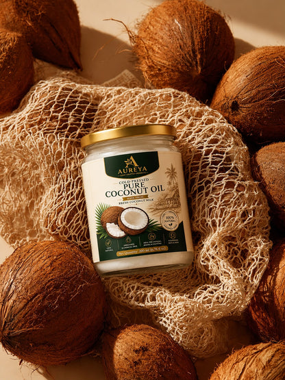 Aureya Pure Coconut Oil | Cold Pressed & Multipurpose